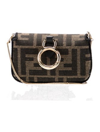 Fendi Zucca Nano Baguette Charm