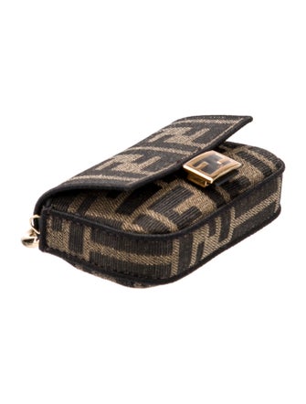 Fendi Zucca Nano Baguette Charm