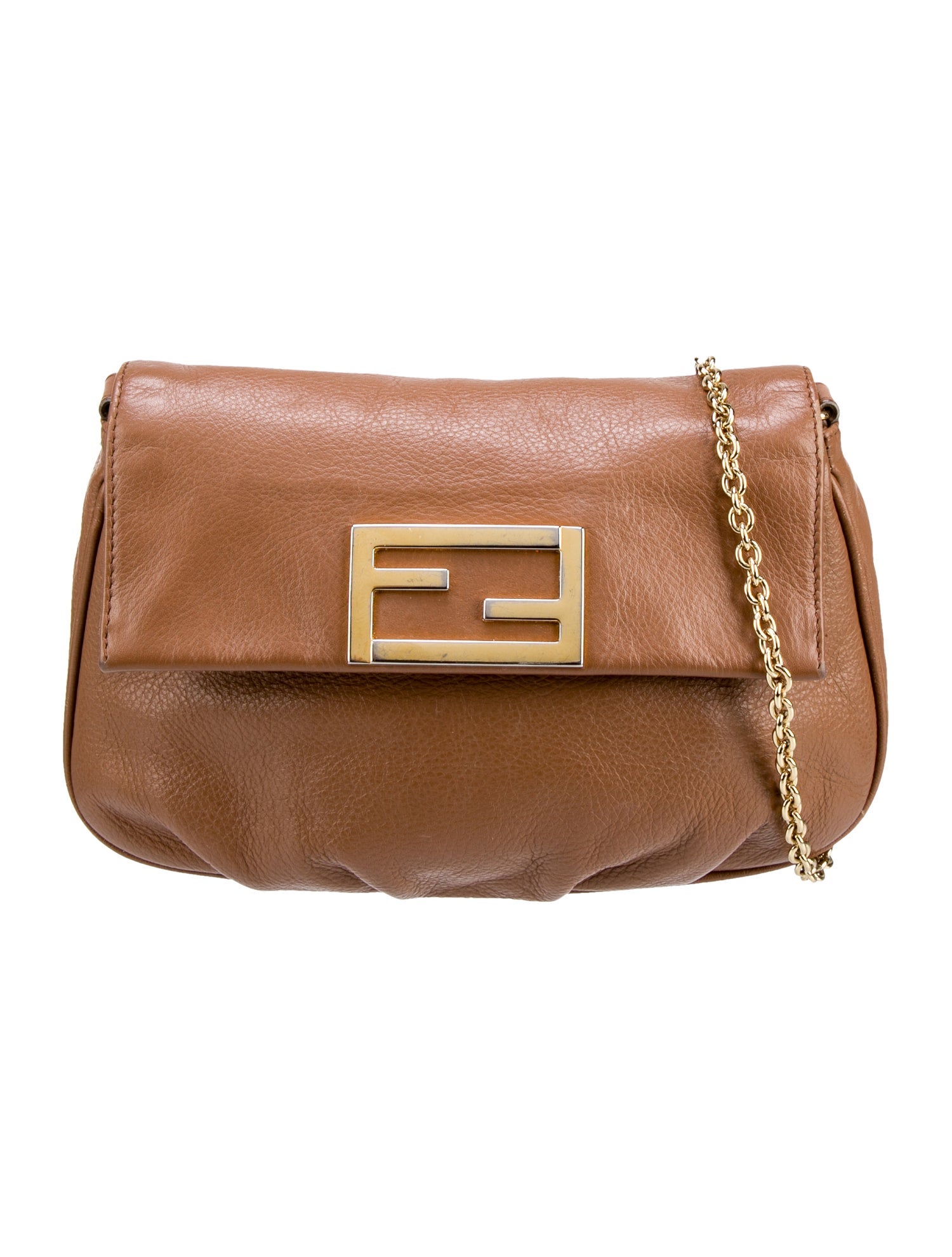 FENDIバッグ FENDI Mamma Baguette FF Hand bag One Shoulder Bag Mini Bag Orange