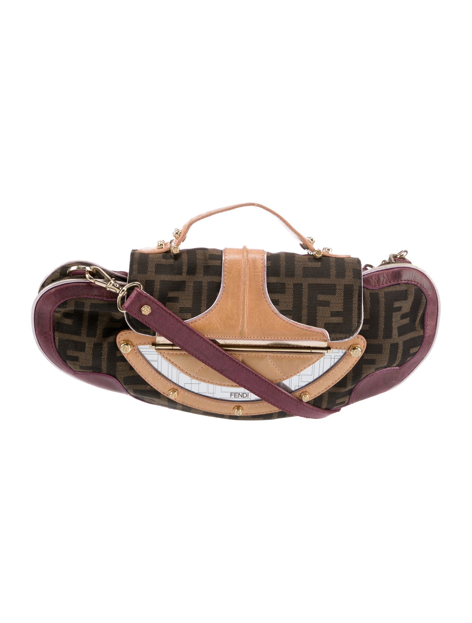 Fendi Vintage Zucca Vanity Handle Bag