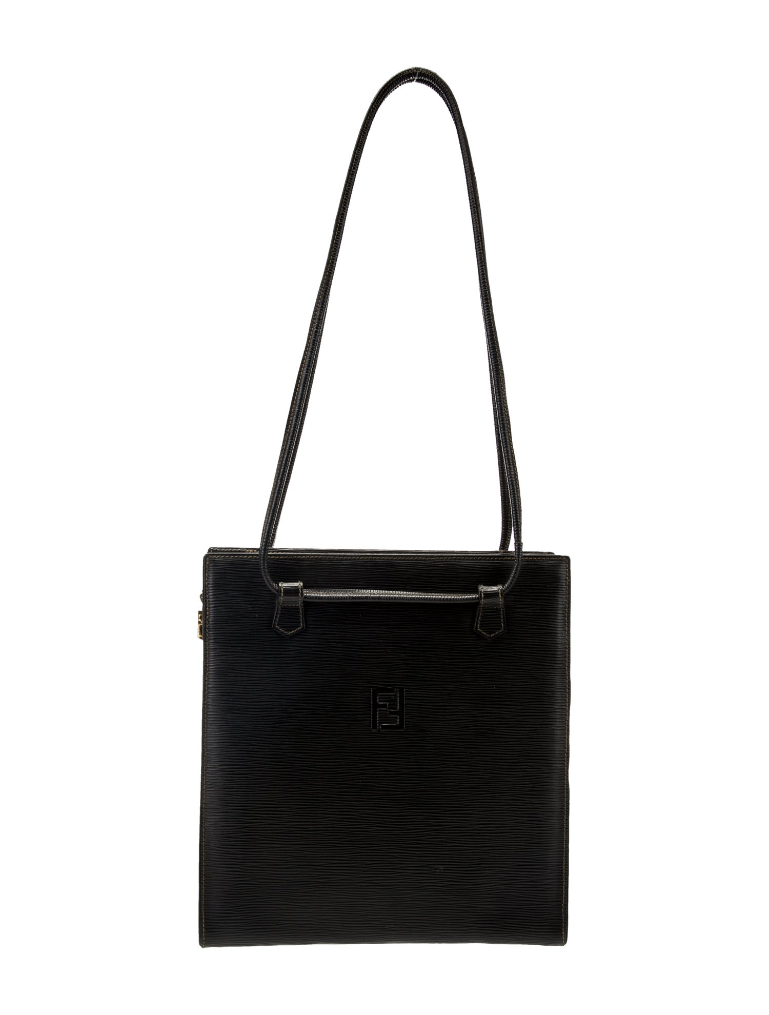 Fendi Leather-Trimmed Zucca Tote