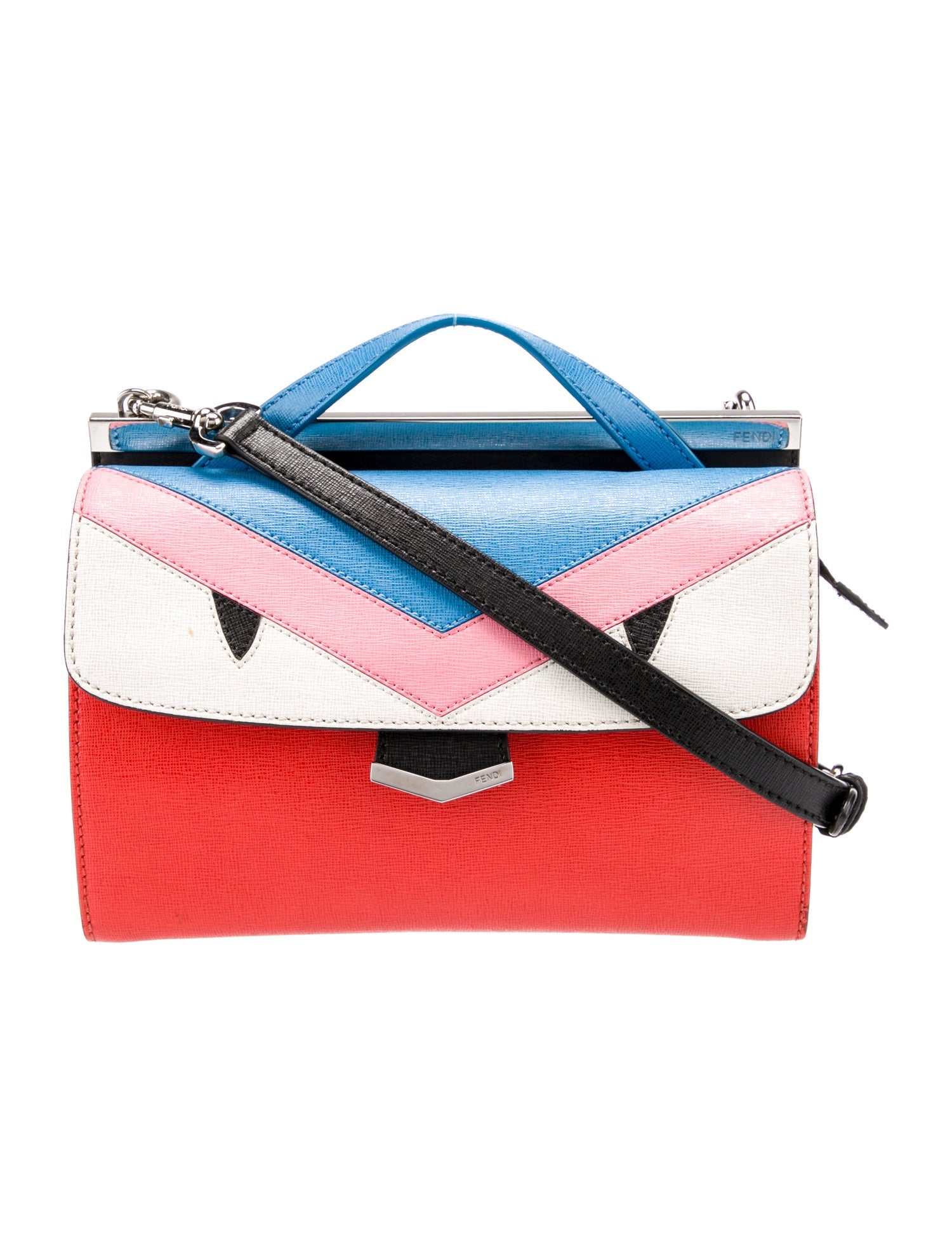 Fendi Monster Demi Jour Handle Bag - Red Handle Bags, Handbags