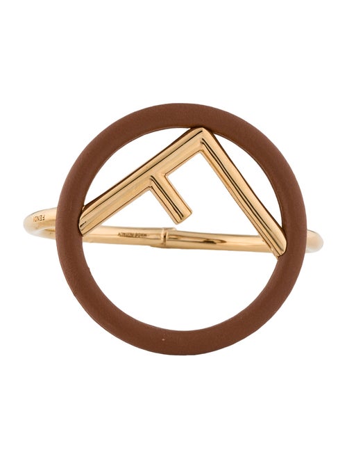 Fendi Leather 'F' Is Fendi Bangle Bracelet