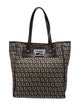 Fendi Leather-Trimmed Zucchino Shopping Tote