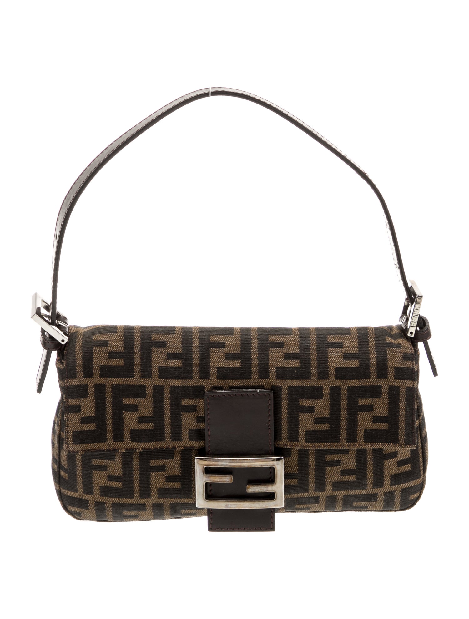 Fendi Pony Hair Baguette Bag Neutrals Shoulder Bags, Handbags
