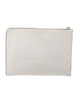 Fendi Python-Trimmed Monster Clutch