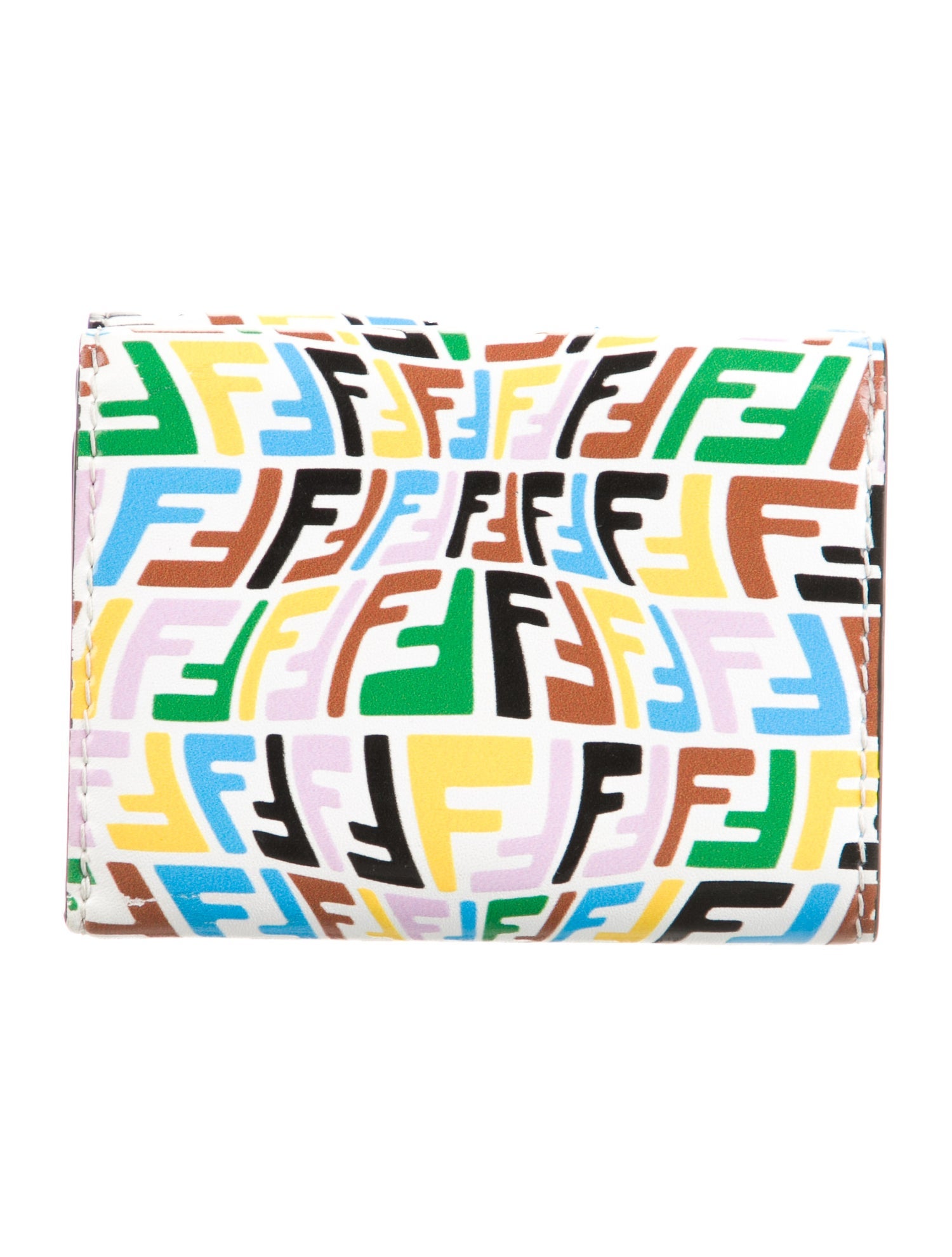 Fendi Patent Leather Printed Compact Wallet