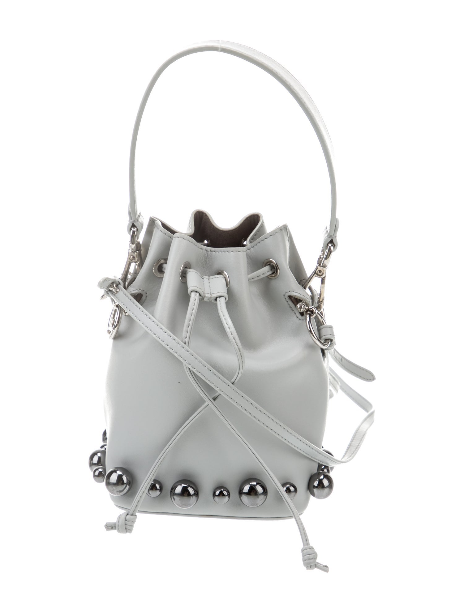 Fendi Mini Mon Tresor Bucket Bag - Grey Bucket Bags