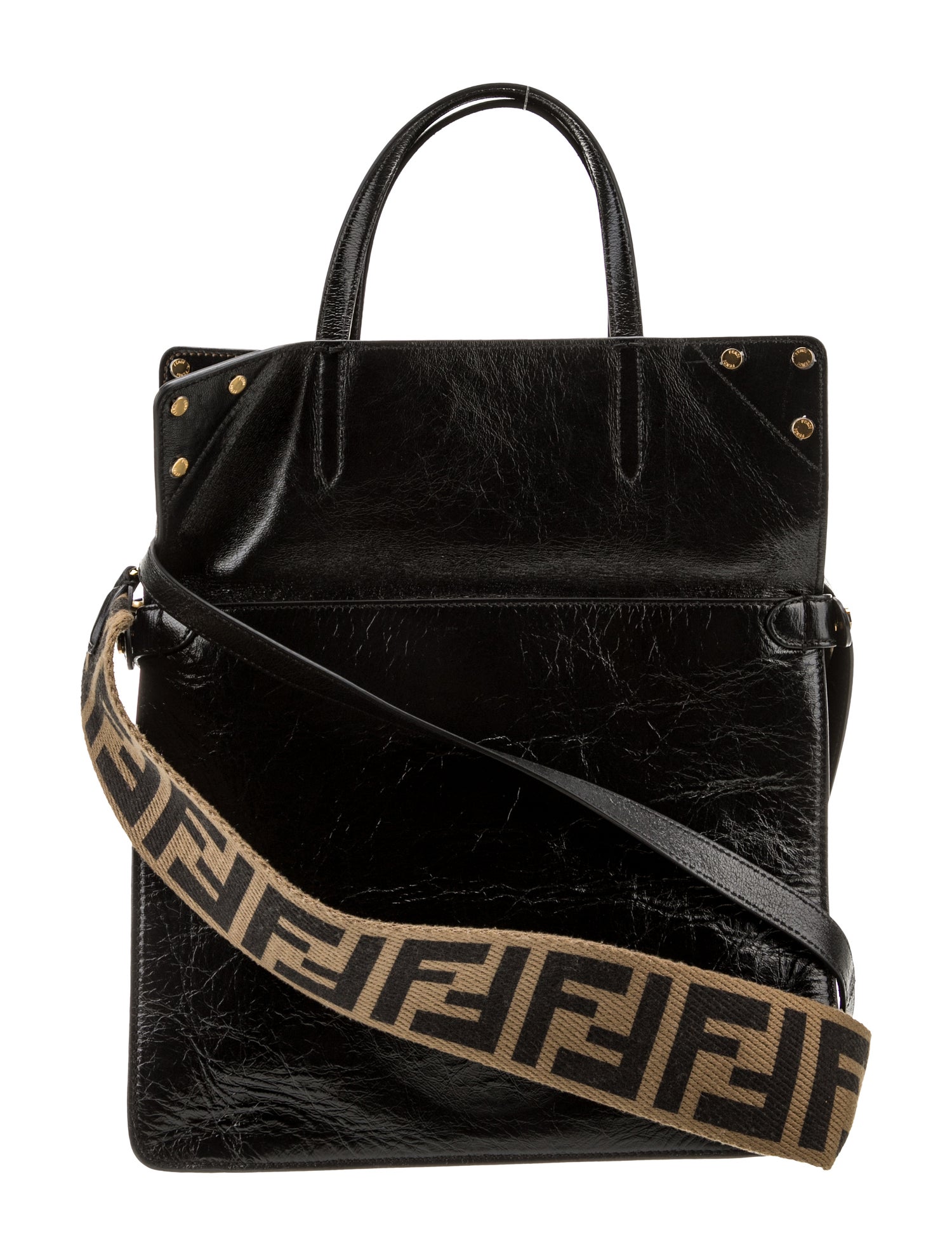 FENDIバック Fendi Zucca FF Flip - Black Totes, Handbags - FEN337568