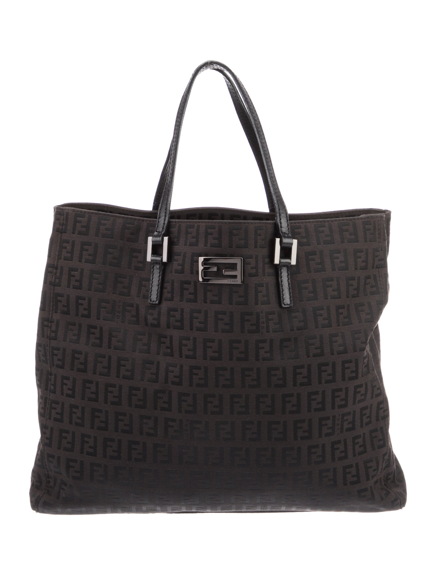 Fendi Zucchino FF Top Handle Bag