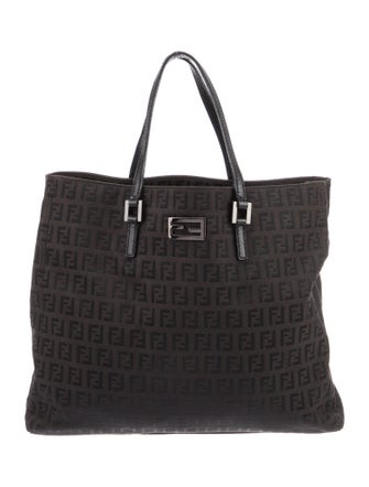 Fendi Zucchino FF Top Handle Bag