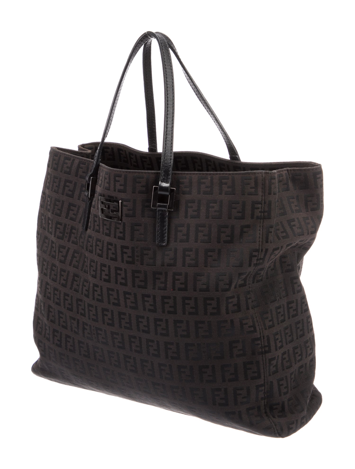 Fendi Zucchino FF Top Handle Bag