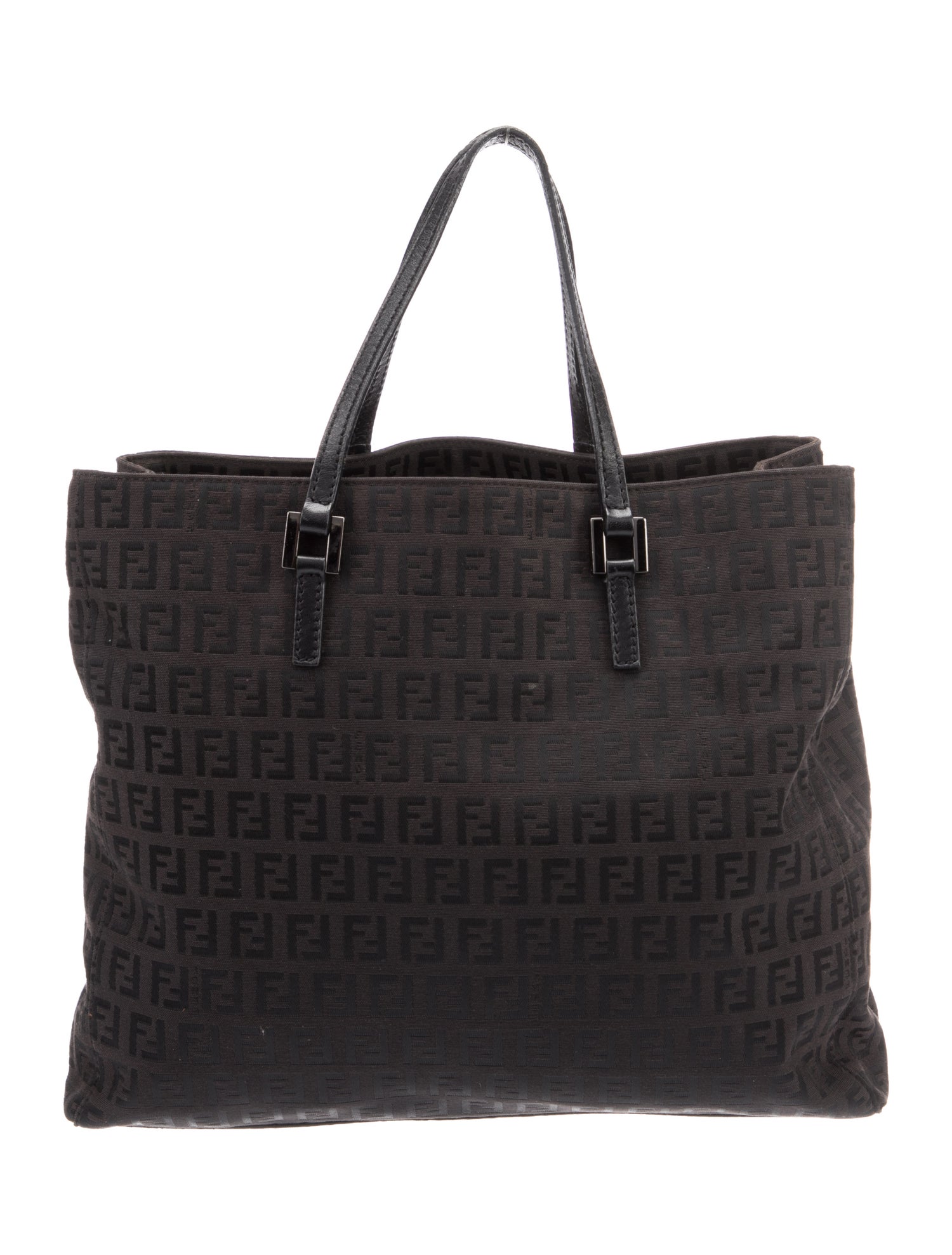 Fendi Zucchino FF Top Handle Bag