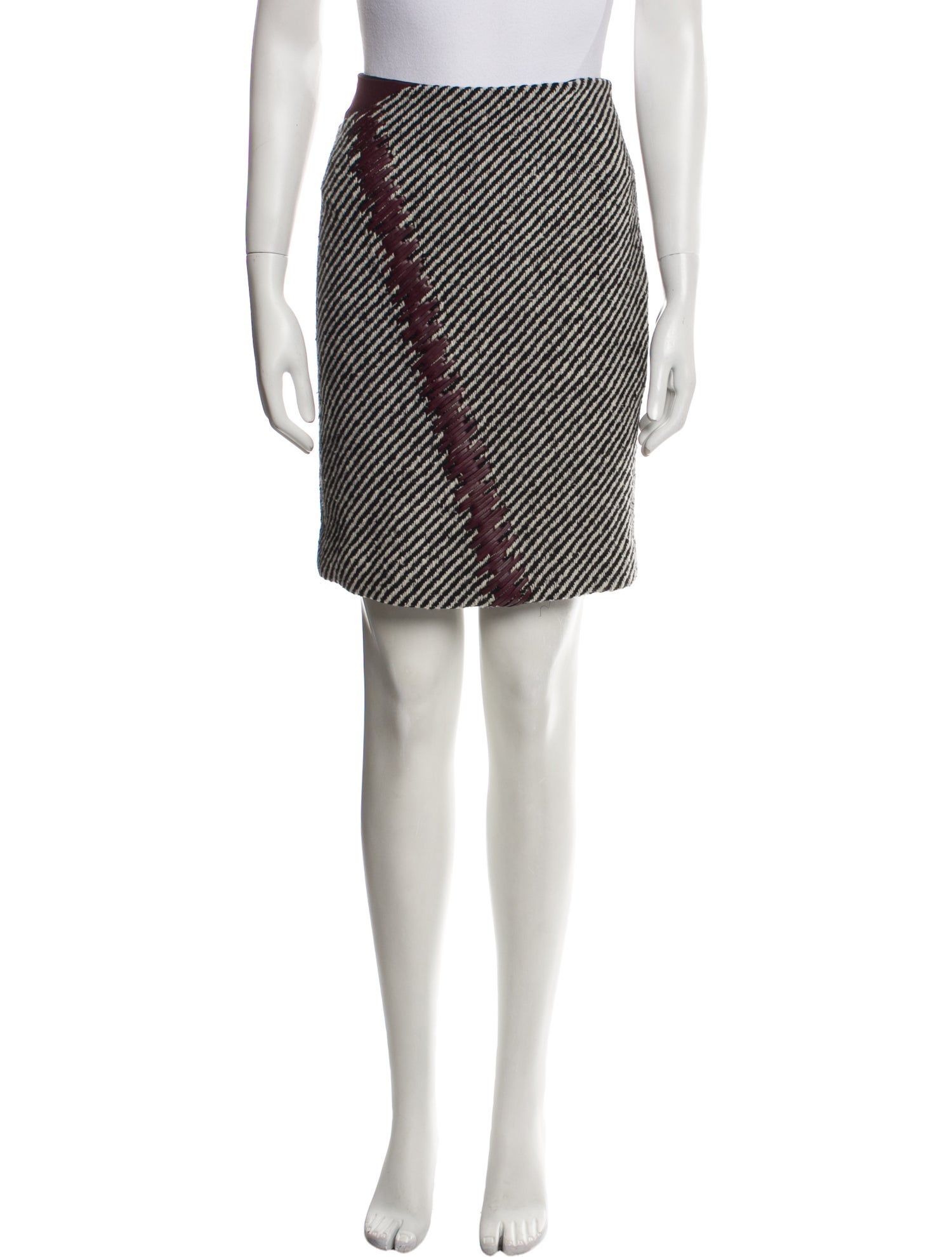 Fendi Wool Mini Skirt - Black Skirts, Clothing - FEN343165