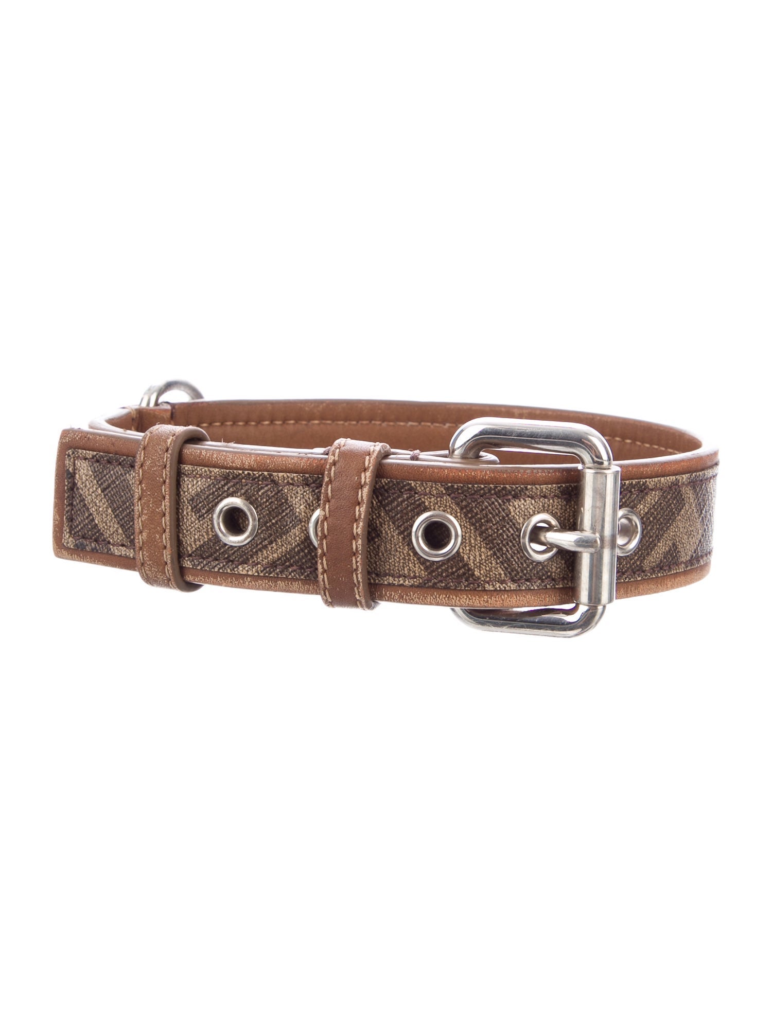 Fendi Zucca Dog Collar