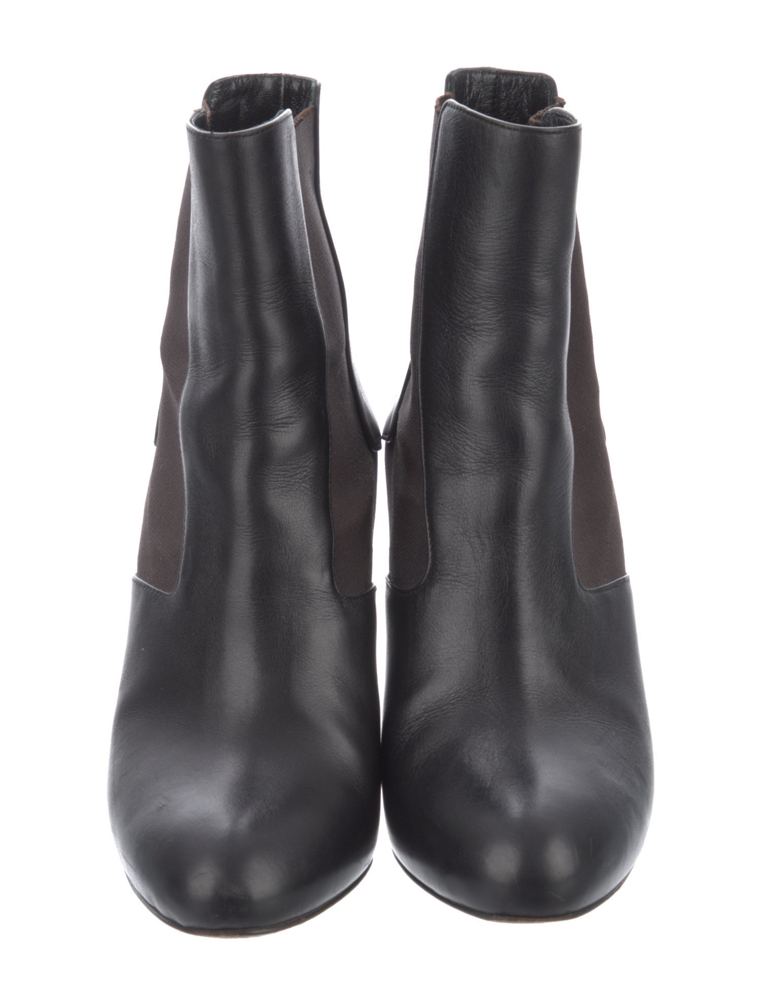 Fendi Leather Chelsea Boots