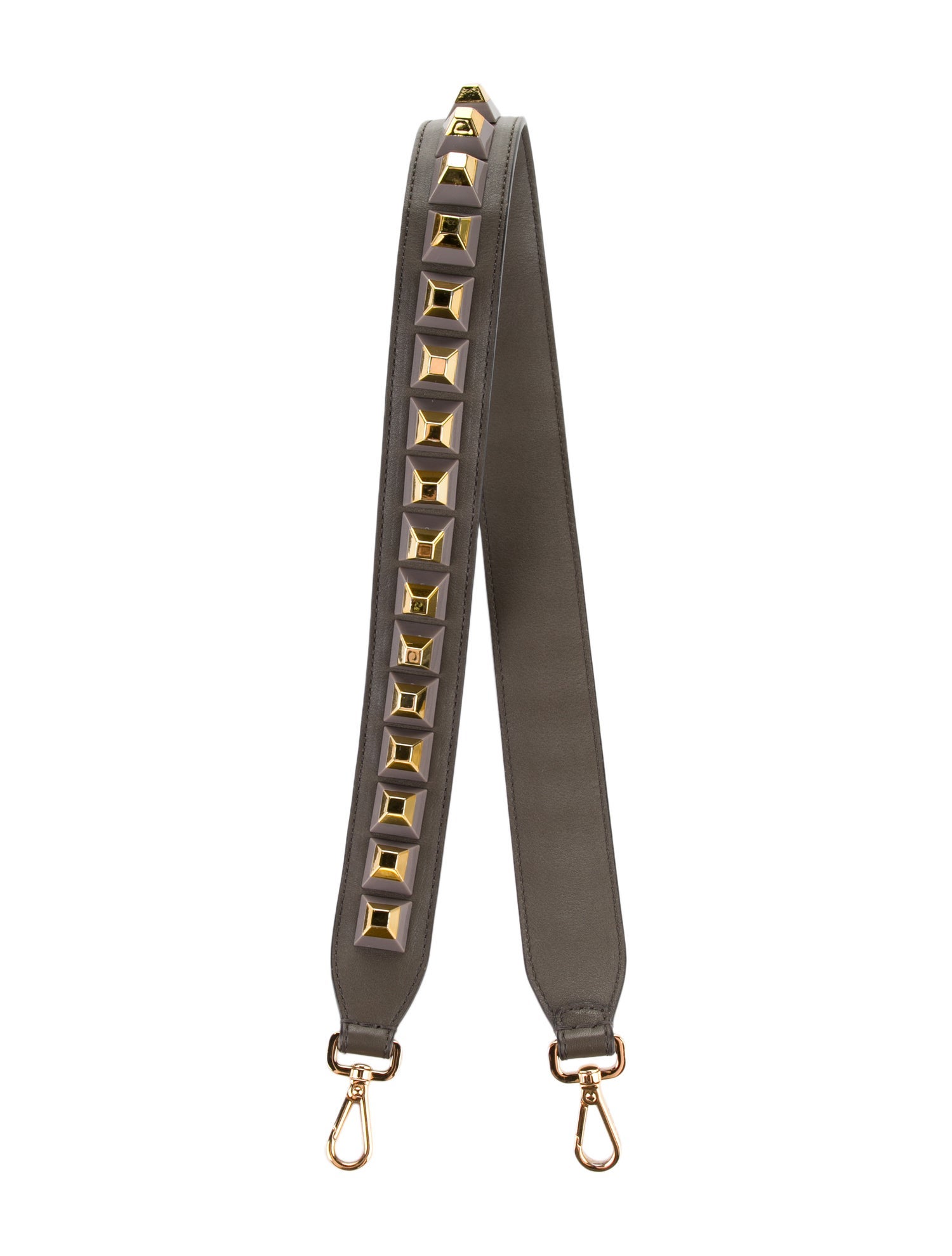 Fendi Studded Leather Bag Strap