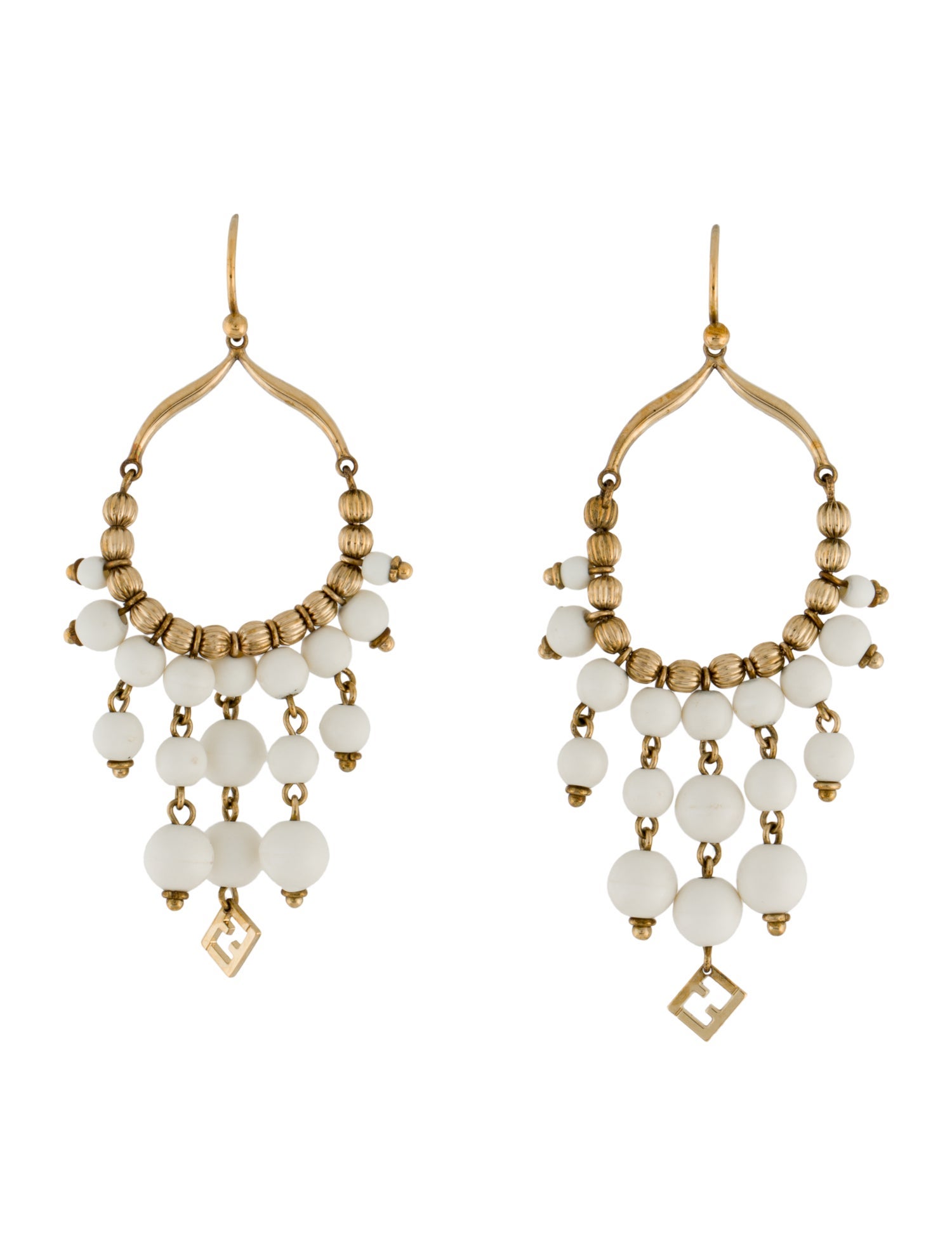 Fendi Bead Drop Earrings