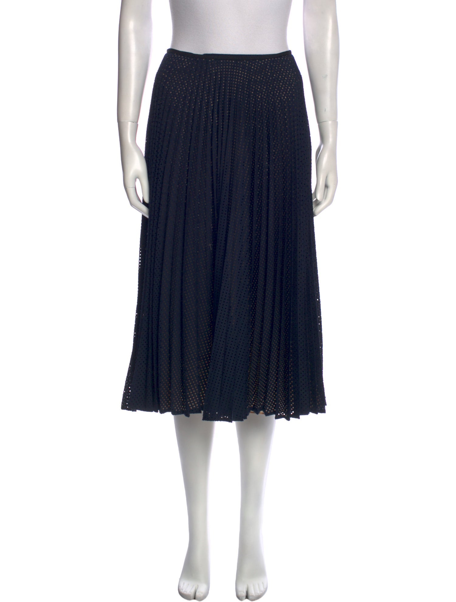 Fendi Blue Gathered Cotton Skirt main image 1