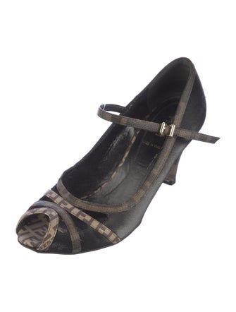 Fendi Zucca FF Logo Printed Espadrilles