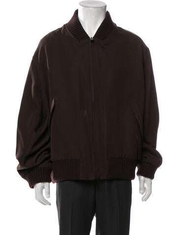 Fendi Outerwear Reversible Virgin Wool Bomber Jacket Us44, It54 | XXL