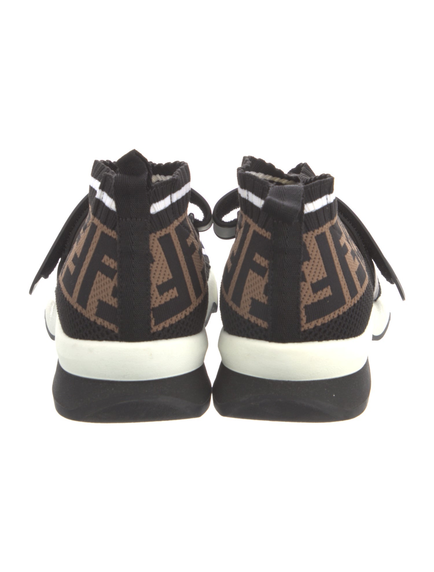 Fendi Zucca FF Logo Printed Sock Sneakers