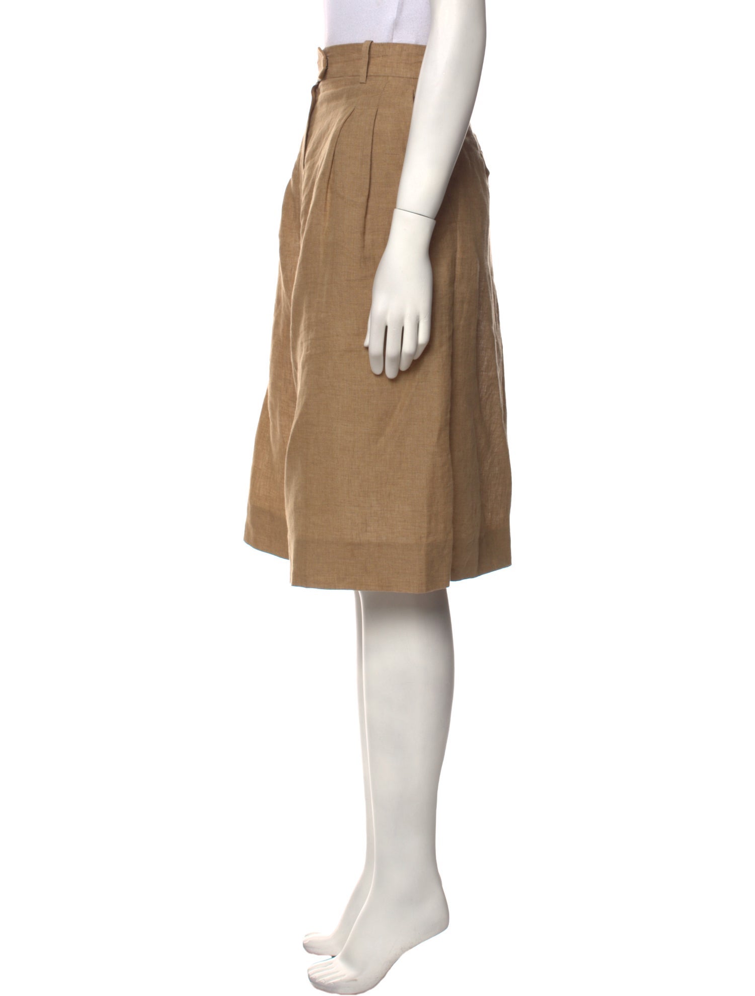 Fendi Linen Knee-Length Shorts