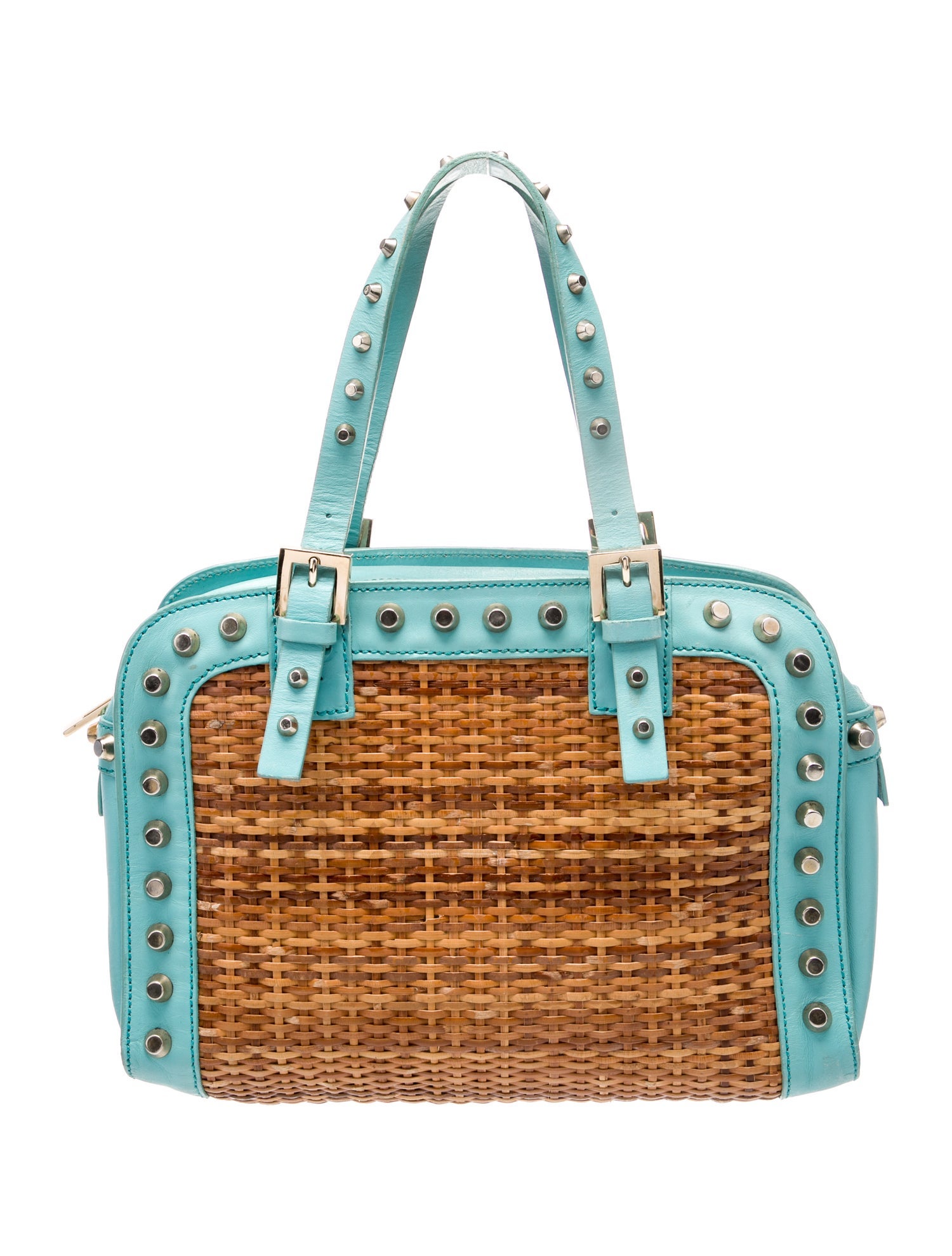Fendi Wicker Top Handle Bag