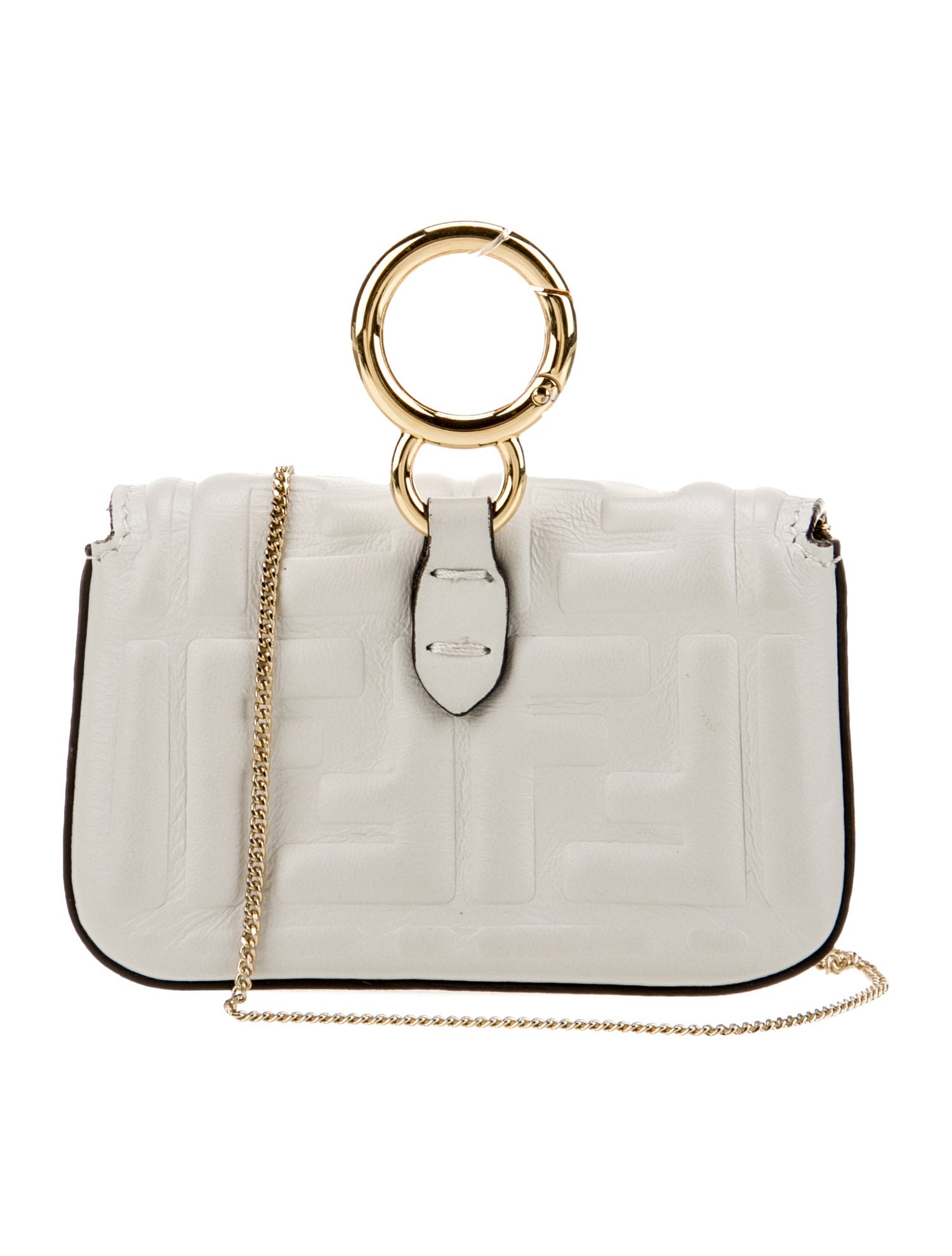 Fendi Zucca FF Zucca FF Nano Baguette Nano - White Mini Bags