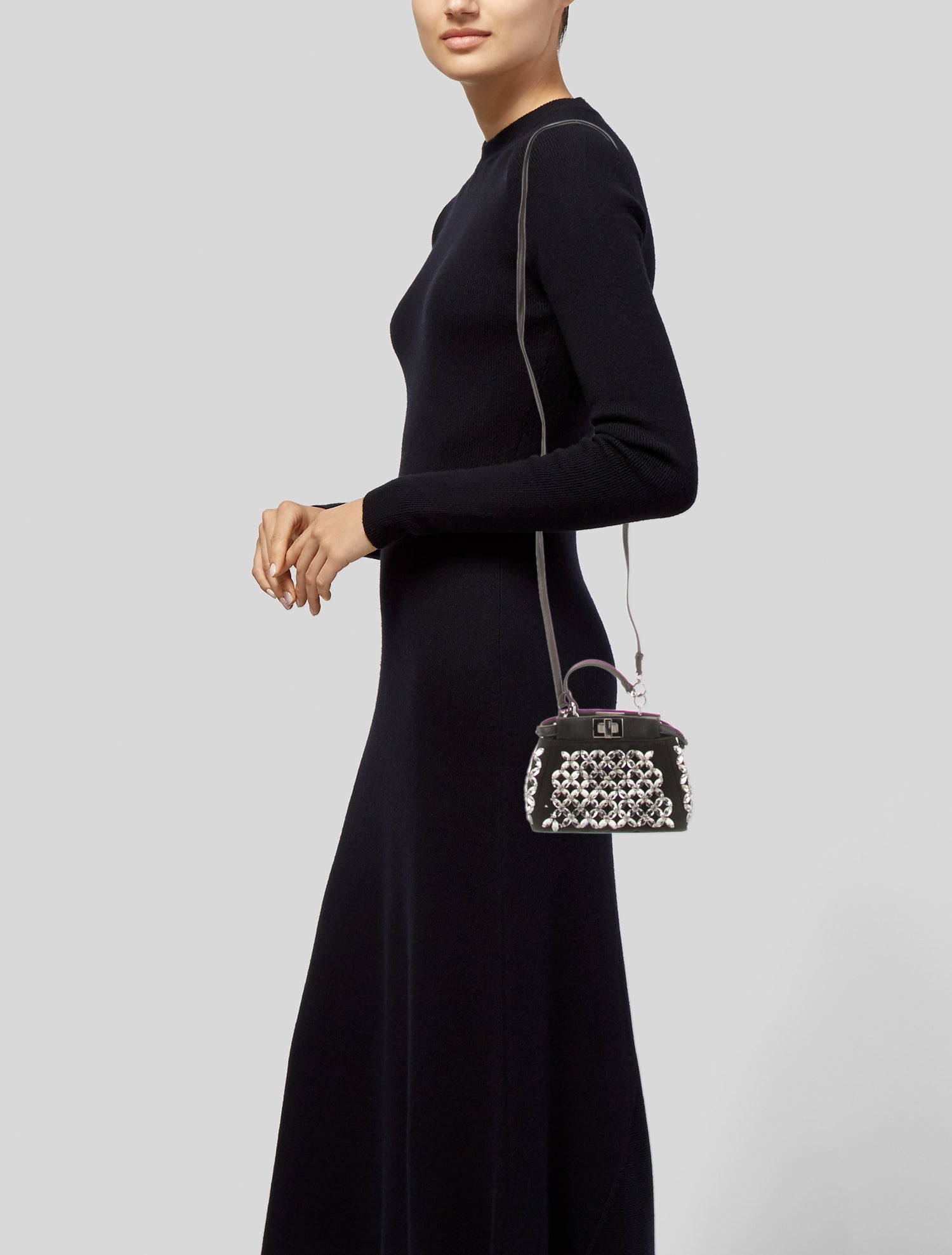 Fendi Satin Peekaboo Micro