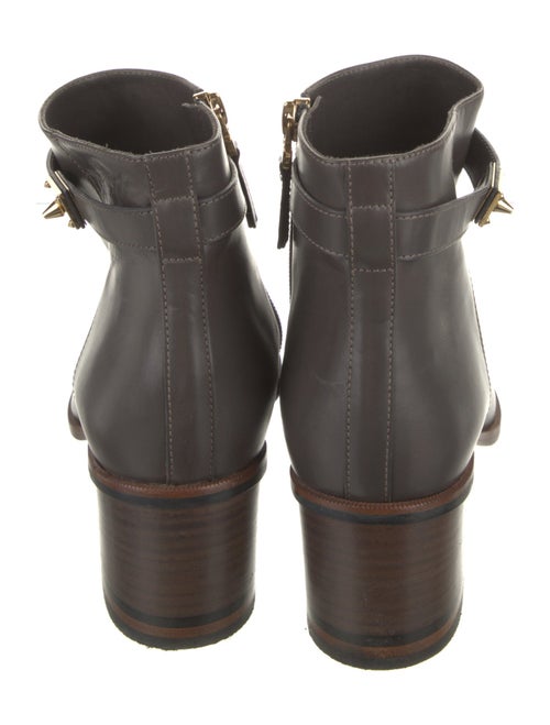 Fendi Leather Studded Accents Boots
