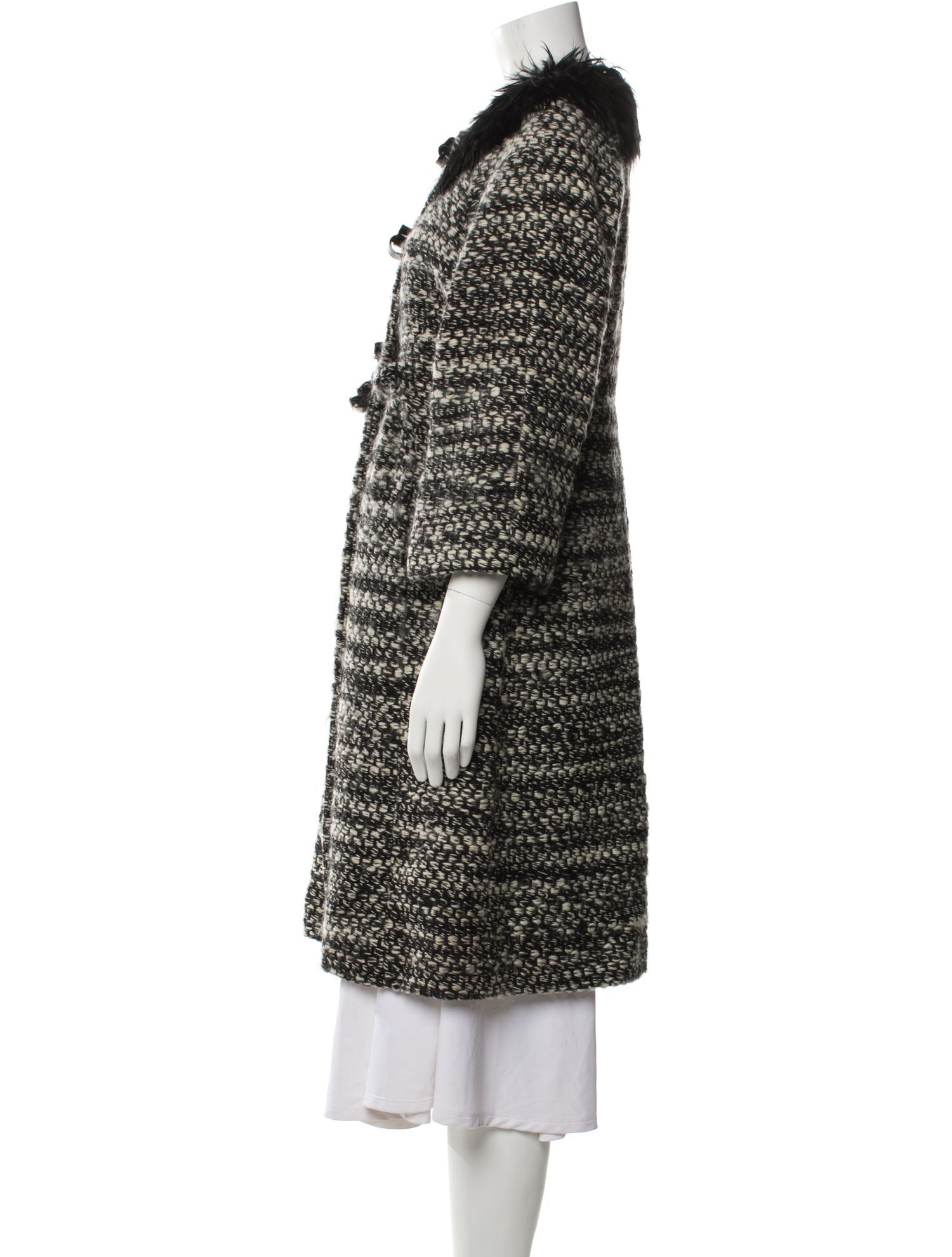Fendi Tweed Pattern Coat