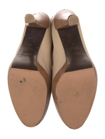 Fendi Leather Lace-Up Boots