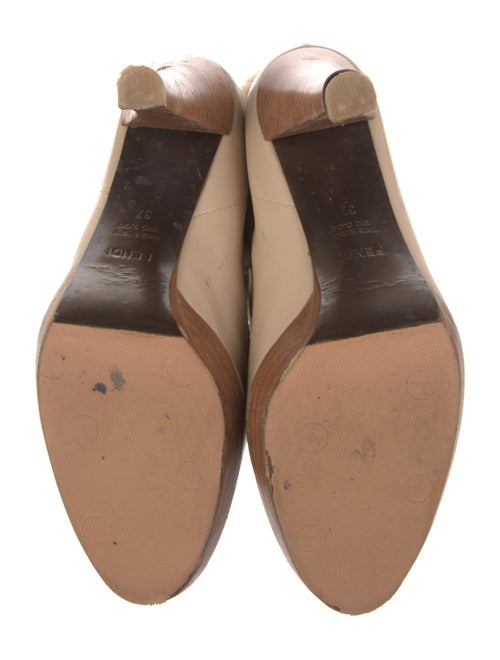 Fendi Leather Lace-Up Boots