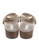 Fendi Canvas Patterned Slides