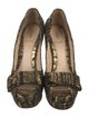 Fendi Suede Printed Pumps