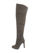 Fendi Suede Leather Trim Embellishment Boots