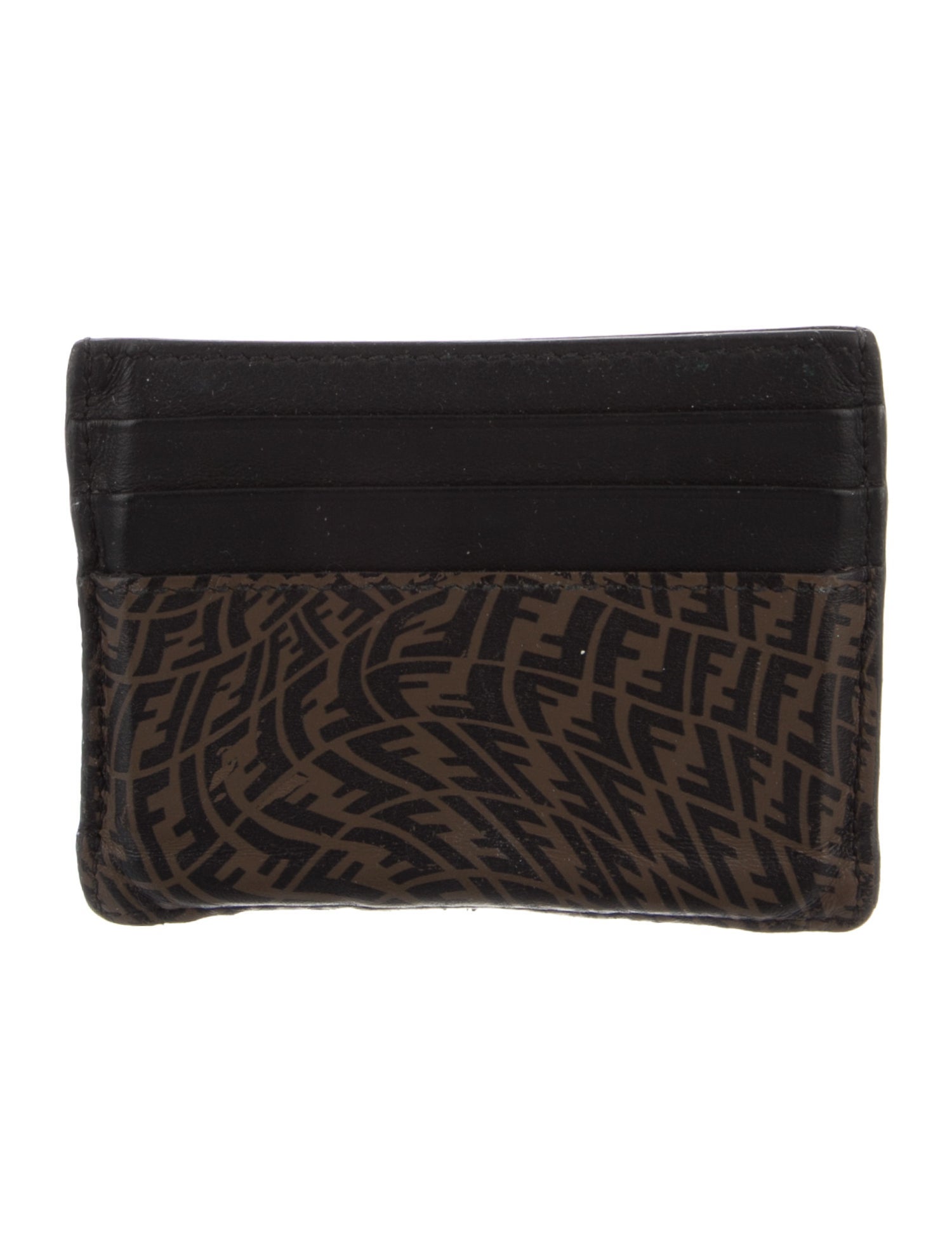 Fendi 2021 Leather Card Holder