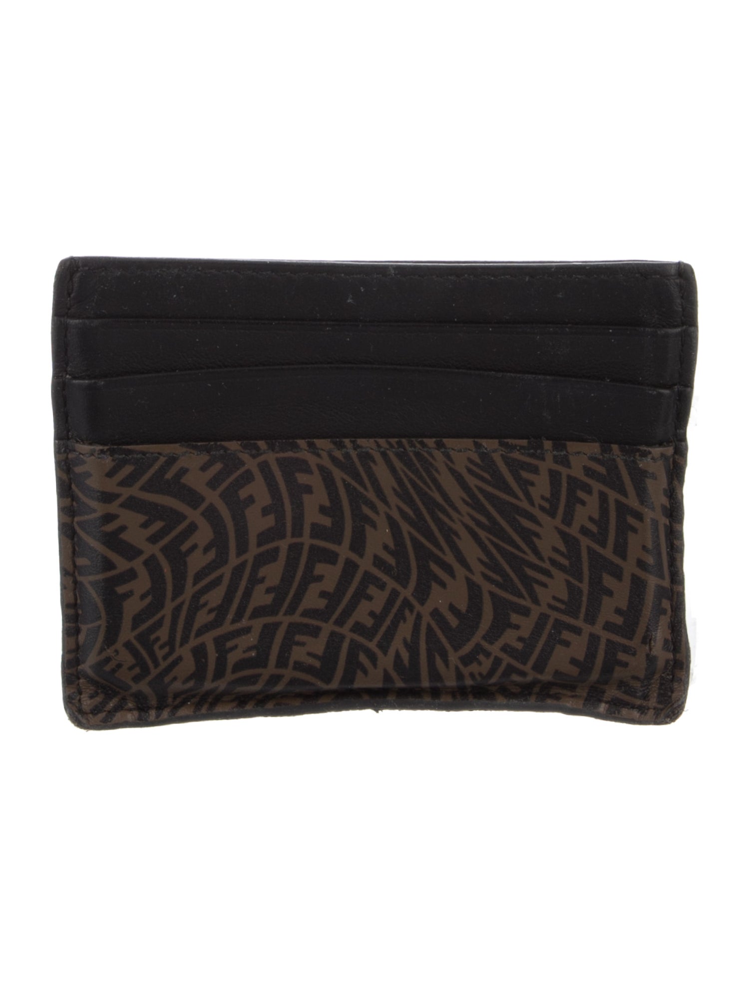 Fendi 2021 Leather Card Holder