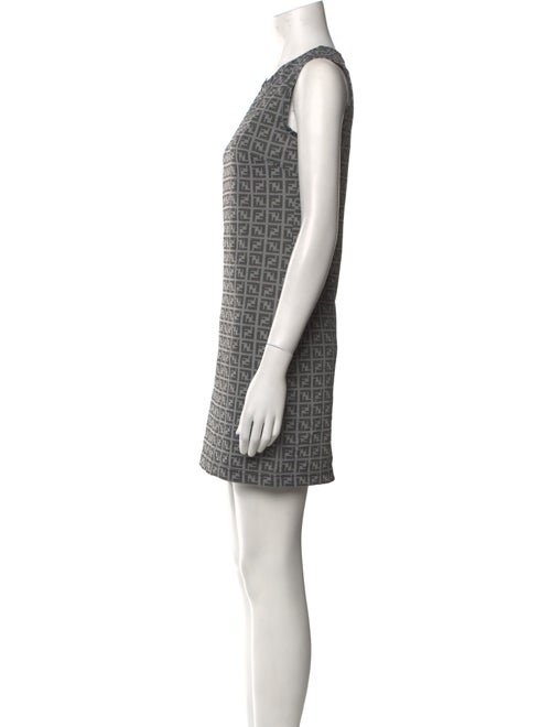 Fendi Plaid Print Mini Dress