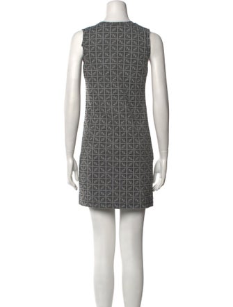Fendi Plaid Print Mini Dress