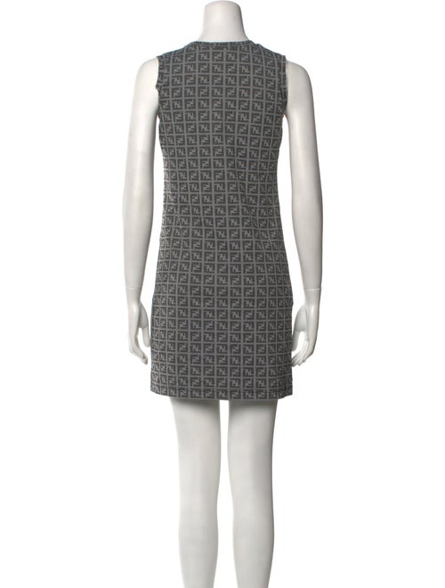 Fendi Plaid Print Mini Dress