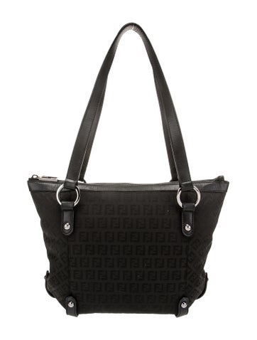 Fendi Totes Zucchino FF Messenger Bag Vintage