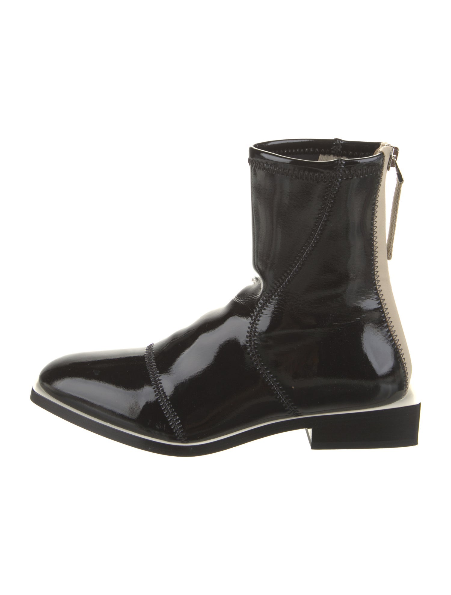 Fendi Patent Leather Chelsea Boots