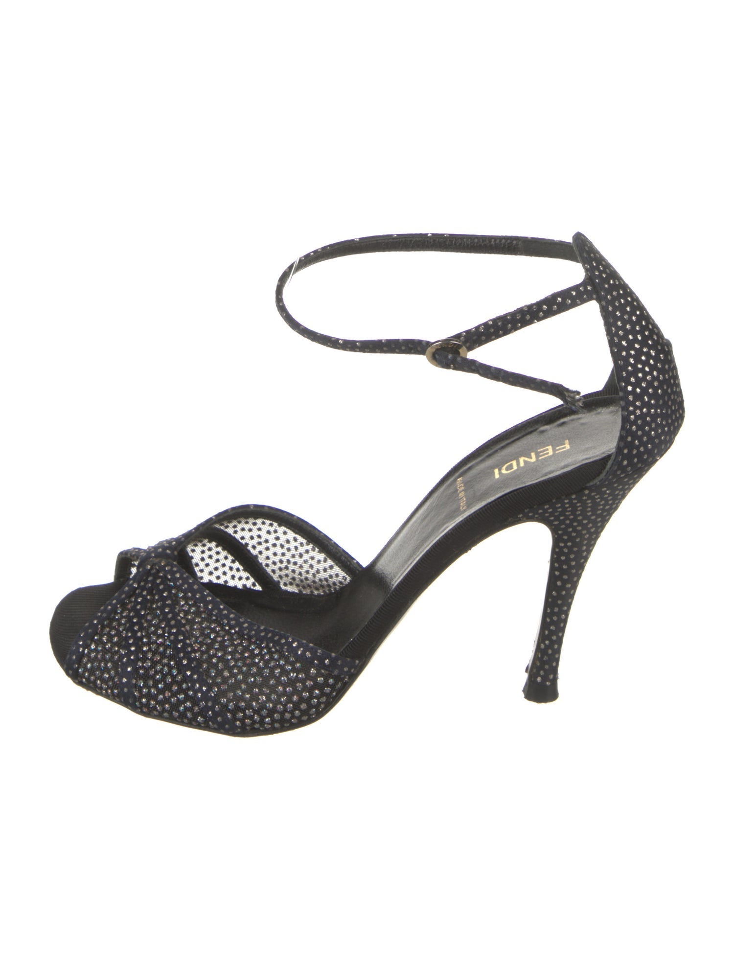 Fendi Mesh Accents Sandals