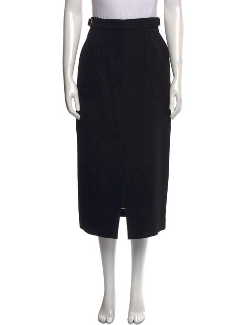 Fendi Wool Midi Length Skirt