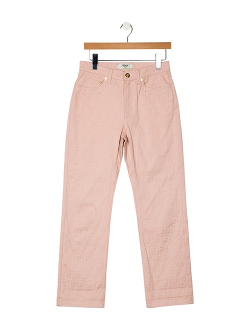 Fendi Mid-Rise Straight Leg Jeans