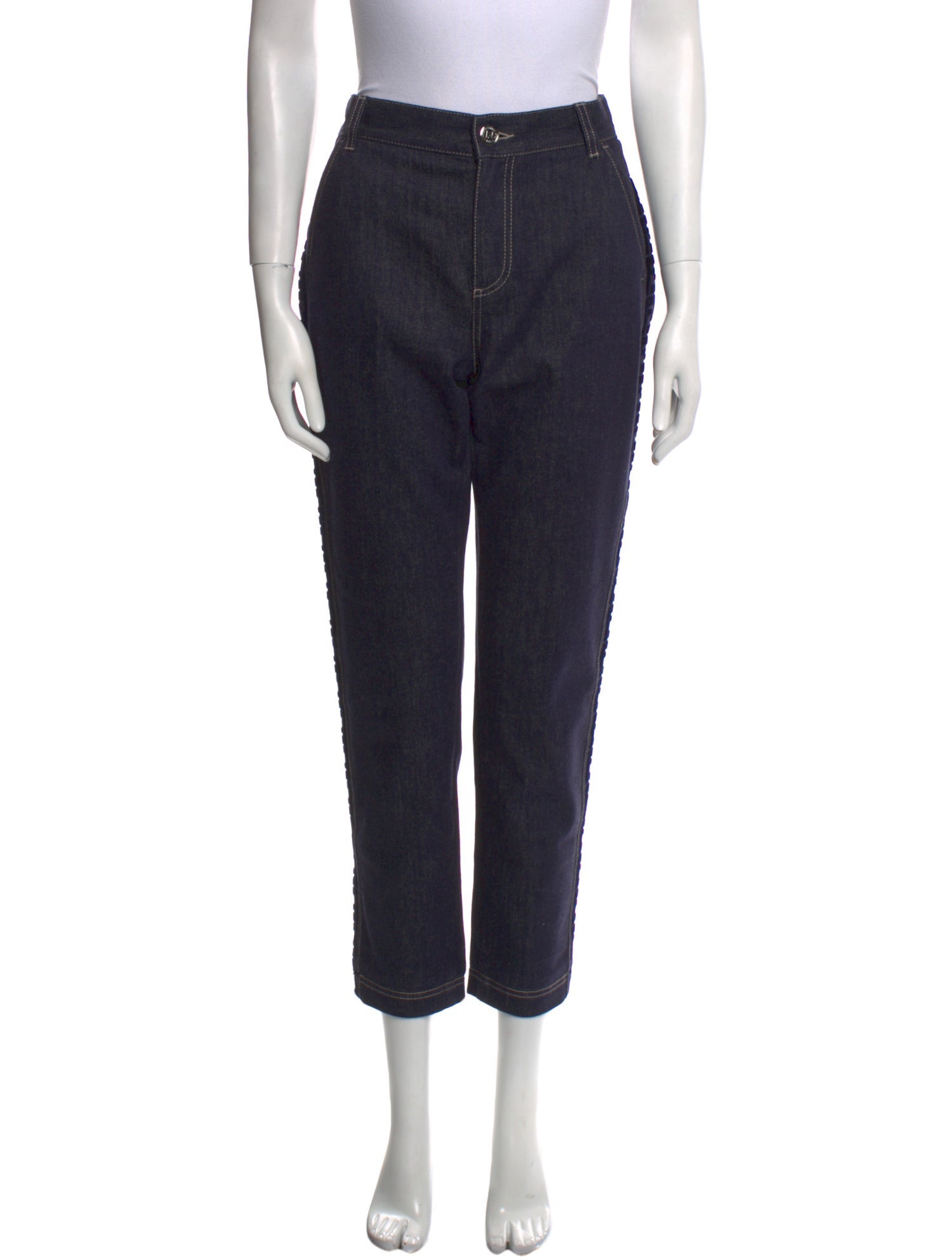 Fendi Mid-Rise Straight Leg Jeans