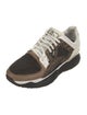 Fendi Zucca FF Logo Leather Athletic Sneakers