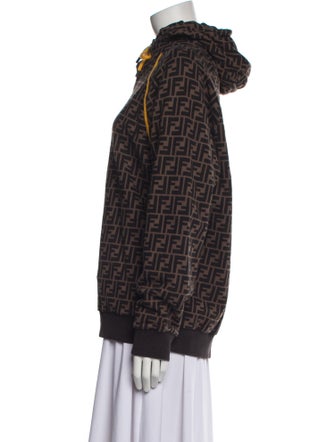 Fendi Printed Mock Neck Sweatshirt